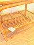 Table basse en rotin vintage "Capucine"