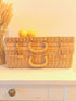 Valise en osier vintage "Clémentine"