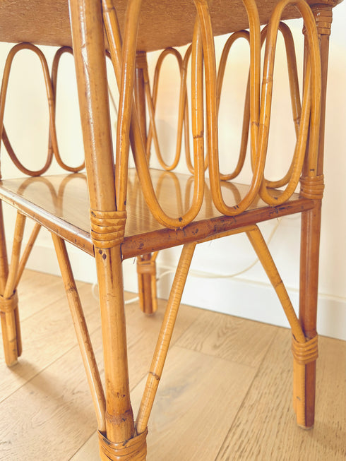 Adorable chevet vintage rotin "Lucien"