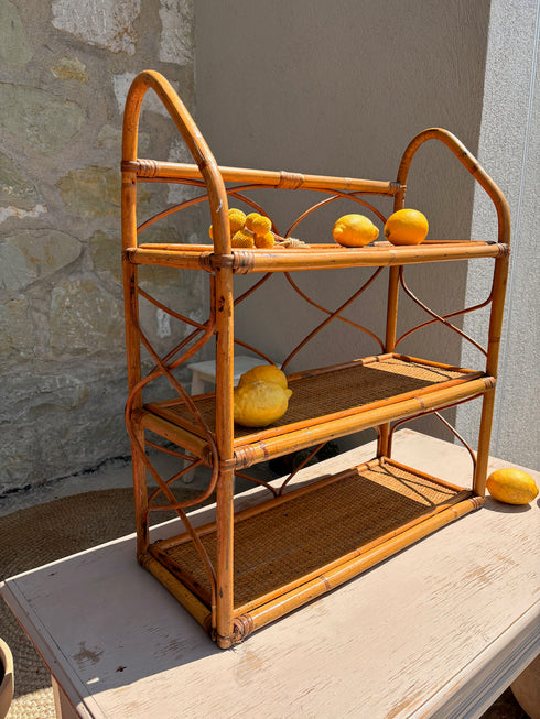 Étagère rotin vintage "Olivia"