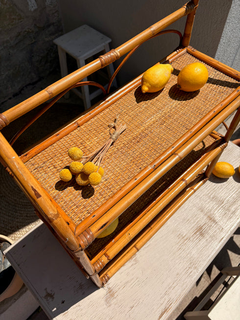 Étagère rotin vintage "Olivia"