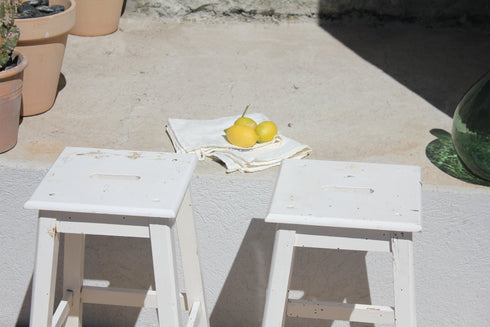 Paire de tabourets anciens "Mia"