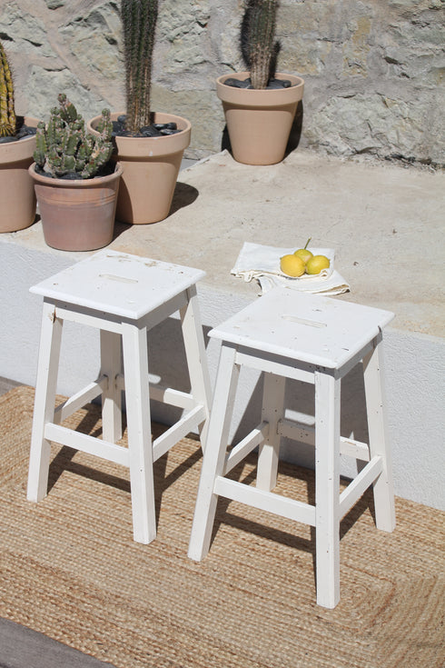 Paire de tabourets anciens "Mia"