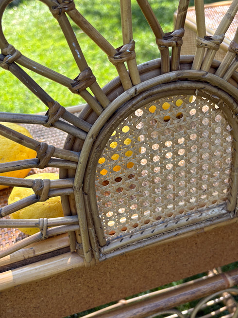 Superbe paire de chevets rotin "Samuelle"