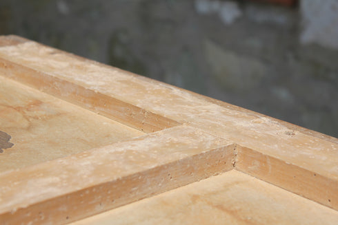 Armoire vitrée pieds compas "Castille"