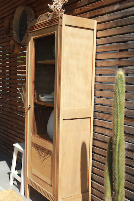 Bonnetière art déco en chêne "Candice"