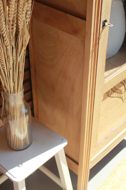 Bonnetière art déco en chêne "Candice"