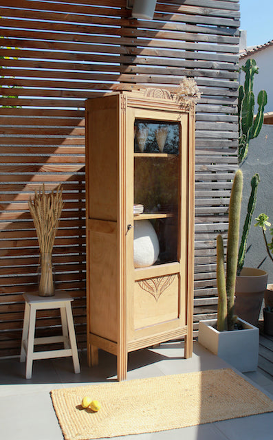 Bonnetière art déco en chêne "Candice"