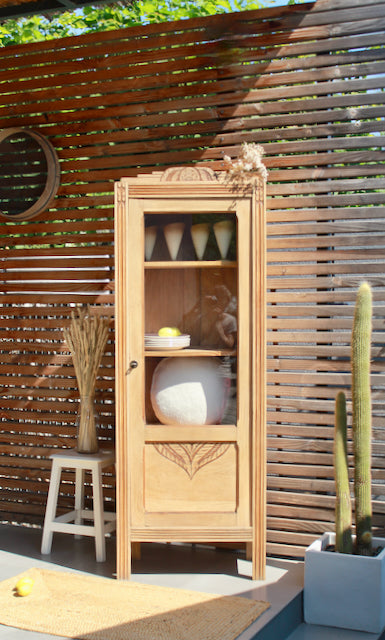 Bonnetière art déco en chêne "Candice"