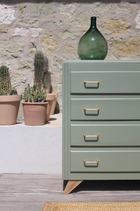 Commode vintage pieds compas "Bérénice"