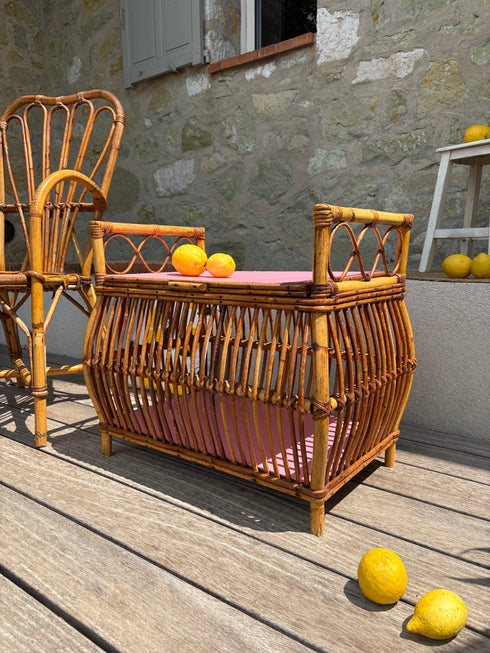 Coffre en rotin « Ange »