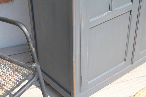 Armoire parisienne noir mat "Apolline"