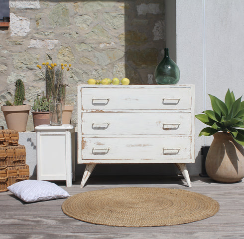 Commode vintage pieds compas "Marguerite"