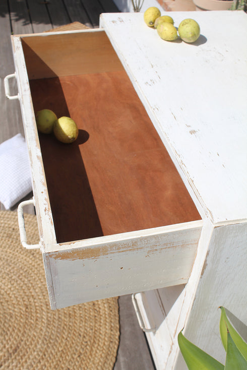 Commode vintage pieds compas "Marguerite"