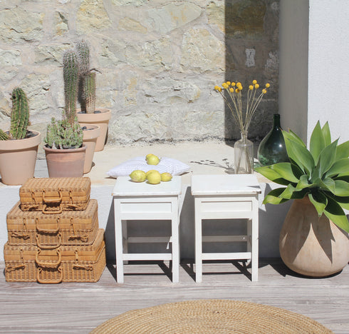 Paire de tabourets de cireur " Jeanne"