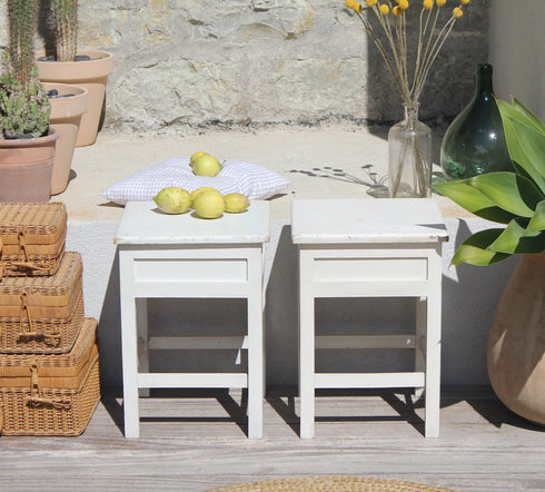 Paire de tabourets de cireur " Jeanne"