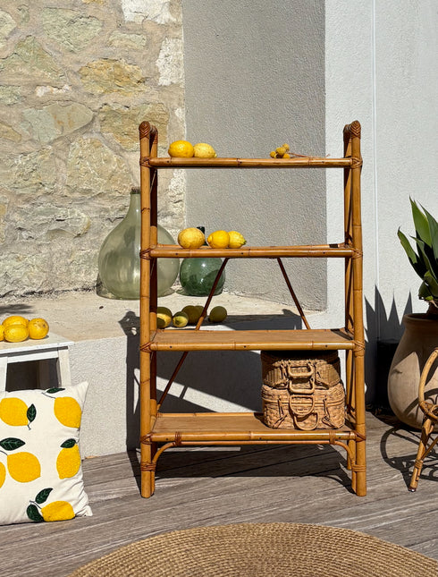 Bibliothèque rotin "Théa"