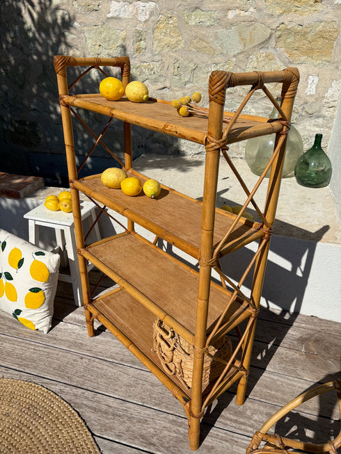 Bibliothèque rotin "Théa"