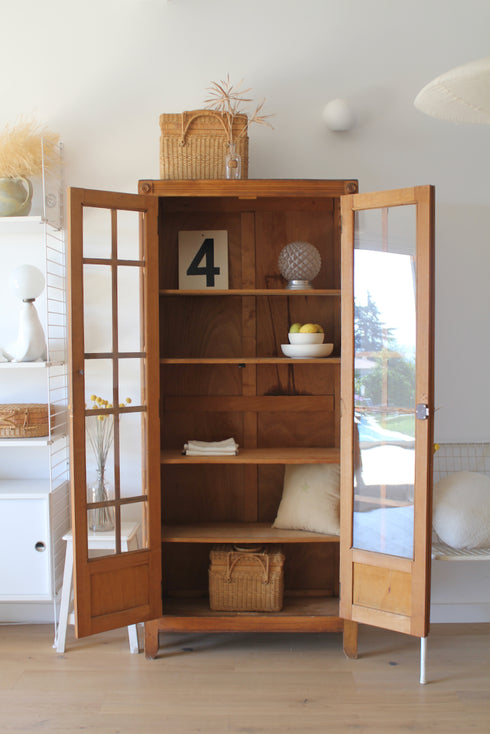 Armoire parisienne vitrée " Olympe"