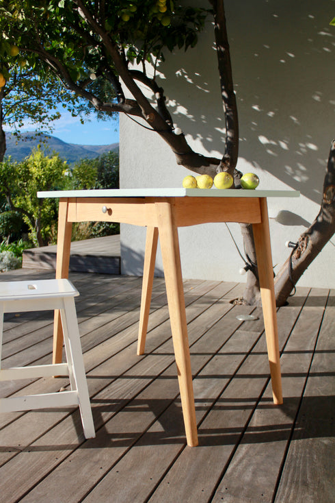 Table pieds compas vintage "Charline"
