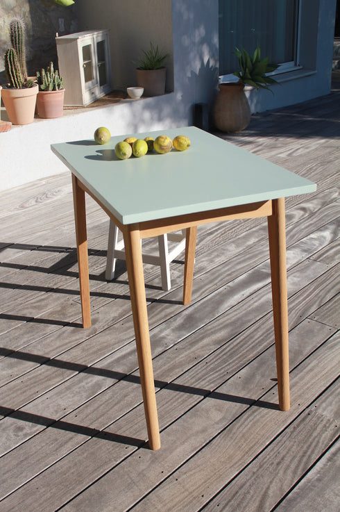 Table pieds compas vintage "Charline"