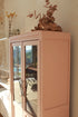 Petite armoire art déco vitrée "Rose"