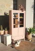 Petite armoire art déco vitrée "Rose"