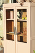 Petite armoire art déco vitrée "Rose"