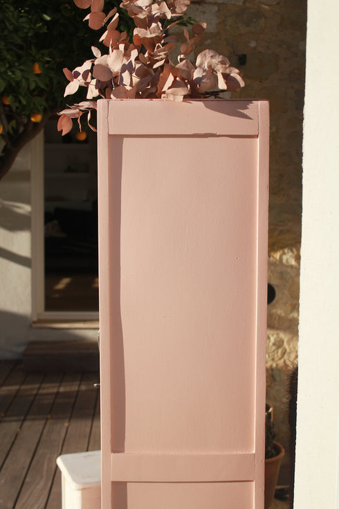 Petite armoire art déco vitrée "Rose"