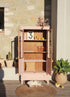 Petite armoire art déco vitrée "Rose"