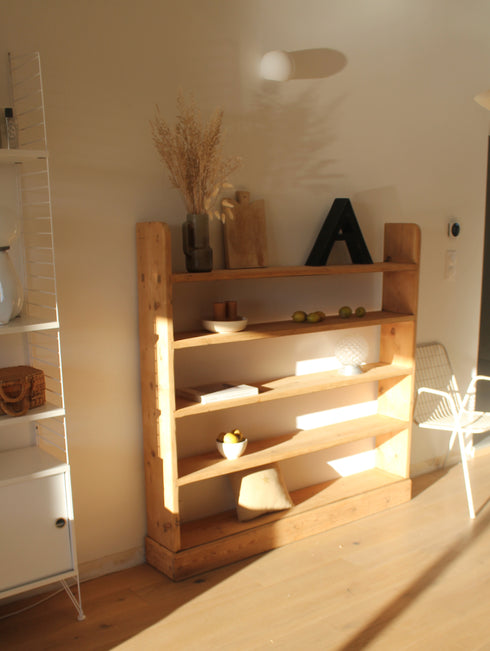 Superbe bibliothèque en chêne massif " Garance "