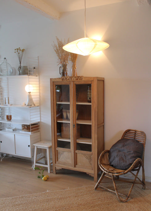 Petite armoire vitrée art déco "Gabrielle"