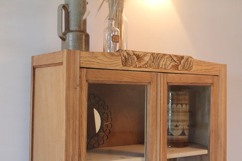 Petite armoire vitrée art déco "Gabrielle"