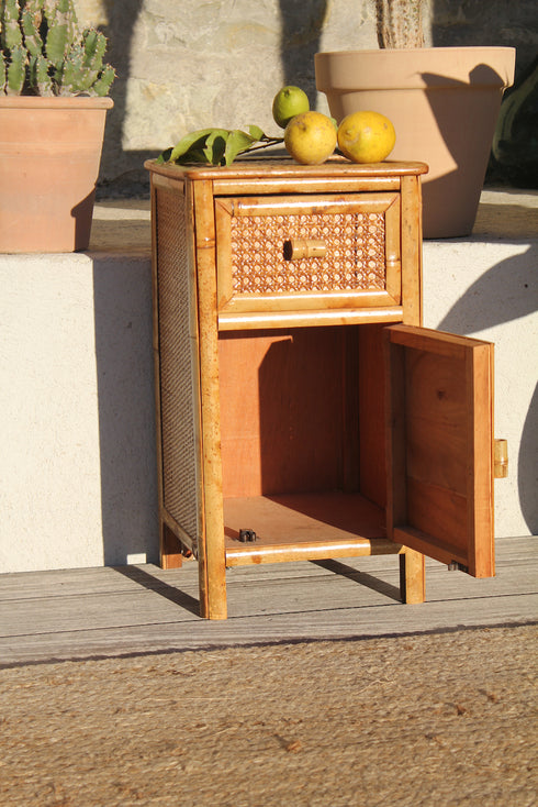 Chevet rotin cannage "Basile"