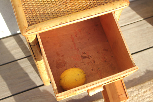 Chevet rotin cannage "Basile"