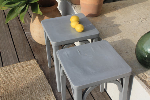 Paire de tabourets Baumann "Lilou"