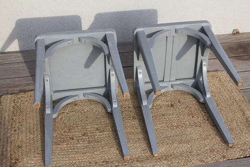 Paire de tabourets Baumann "Lilou"