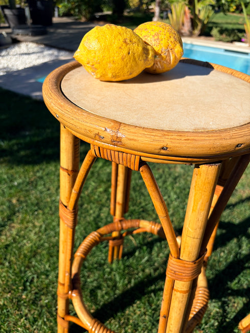 Tabourets rotin "Armand"