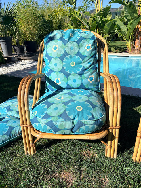 Paire de fauteuils en rotin "AUDOUX MINNET"