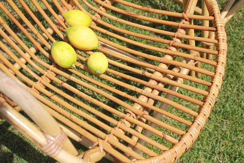 Paire de fauteuil rotin vintage " Olympe"