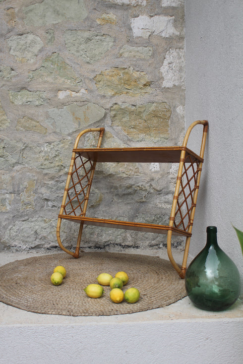 Etagère rotin vintage "Pia"