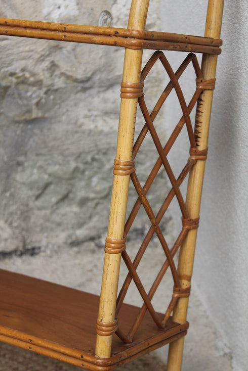 Etagère rotin vintage "Pia"