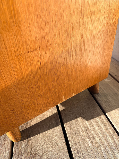 Coiffeuse rotin vintage « Cerise »