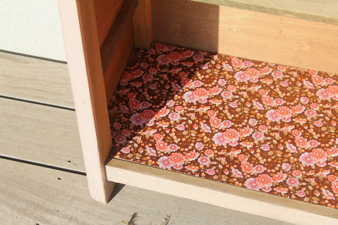 Petite armoire rose poudré "Pâquerette"