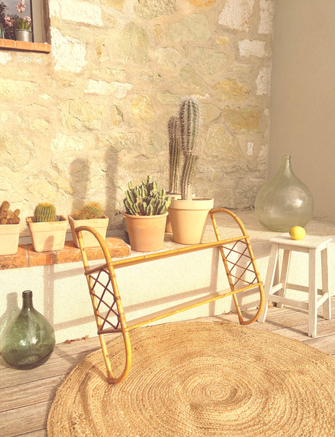 Etagère en rotin vintage "Gabriella"