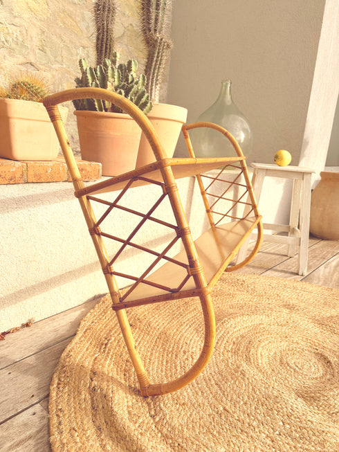 Etagère en rotin vintage "Gabriella"