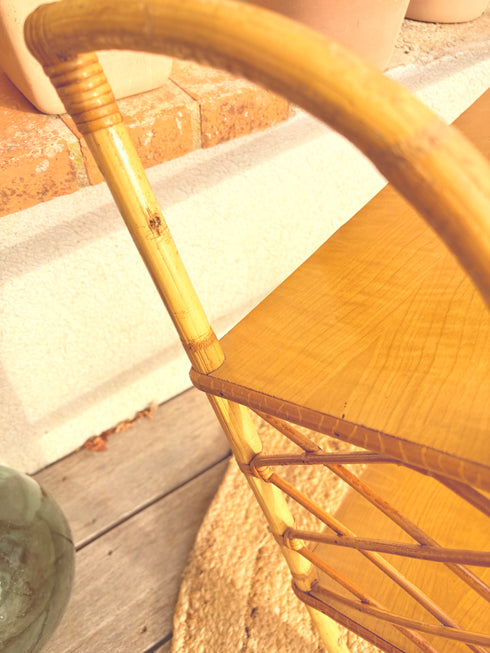 Etagère en rotin vintage "Gabriella"