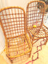 Paire de chaises en rotin vintage "Alice"
