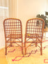 Paire de chaises en rotin vintage "Alice"