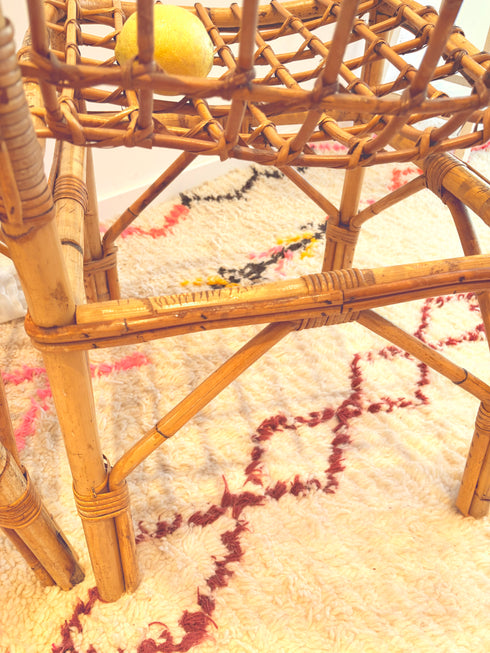 Paire de chaises en rotin vintage "Alice"